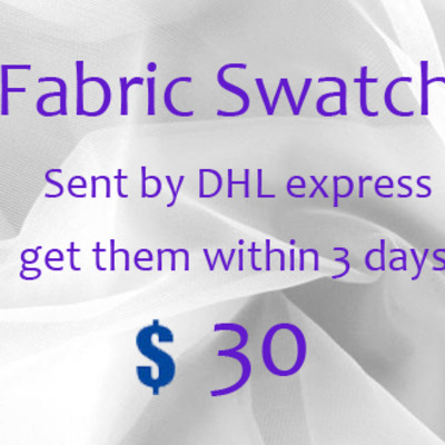 Fabric swatch, fabric sample sent by express