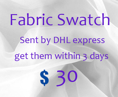 Fabric swatch, Fabric sample sent by Express