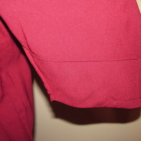 Size L Cranberry Pleated Blouse - Thumbnail 2