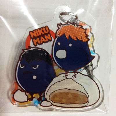 Official haikyuu!! acrylic food keychain