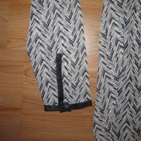 Size M Printed Asymmetrical Blouse - Thumbnail 4