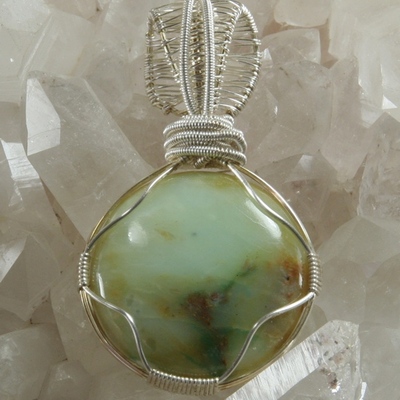 Blue opal pendant - Thumbnail 1