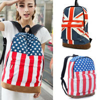 Union Jack / US Flag Canvas Backpack - Thumbnail 3