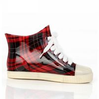 Trendy Lace-Up Rubber Rain Boots - Thumbnail 2
