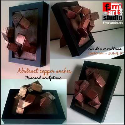 Abstract copper snakes