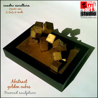 Abstract golden cubes - Thumbnail 3