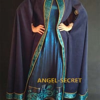 CL21 Princess Merida Long cloak the brave made of corduroy - Thumbnail 1