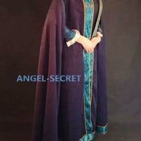 CL21 Princess Merida Long cloak the brave made of corduroy - Thumbnail 4