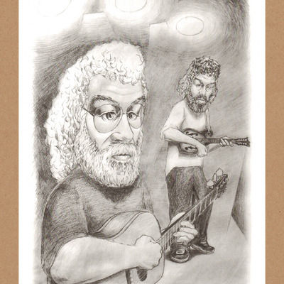 Jerry garcia & david grisman 2012 print