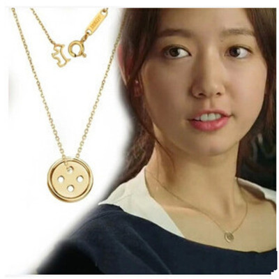 "pinocchio" 2015 kdrama button necklace   