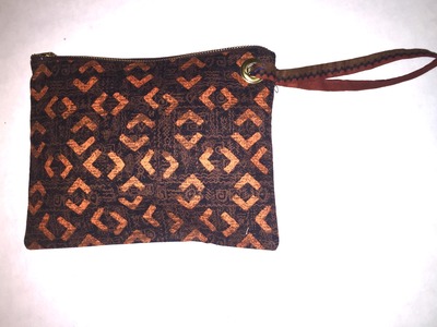 Orange kite Wristlet