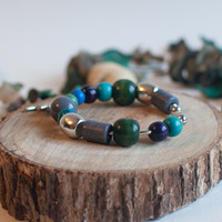 Love Chinese Character Cuff Bracelet BC0795 - Thumbnail 2