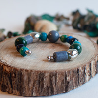 Love Chinese Character Cuff Bracelet BC0795 - Thumbnail 3