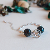 Japanese Bead Metal Silver Bracelet BL0808 - Thumbnail 1