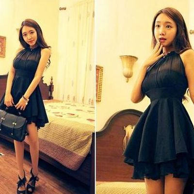 Vestido fiestaprom dress ,black prom dress,short prom dress,pd3800107