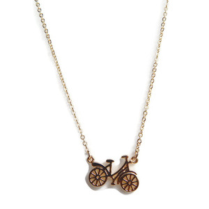 Mini Bicycle Necklace
