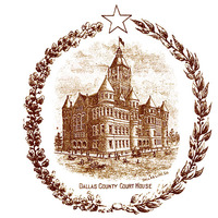 Dallas, Texas in 1892 - Bird's Eye View, Map, Aerial, Panorama, Vintage, Antique, Fine Art, Wall art - Thumbnail 4