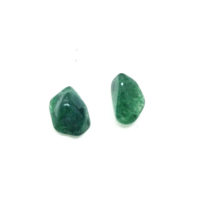 Aventurine stud earrings polished gemstone posts
