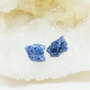 Raw Sodalite Stud Earrings-2