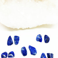 Lapis Lazuli Earrings Crystal Mineral Studs - Thumbnail 2
