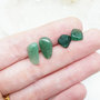 Aventurine Stud Earrings Polished Gemstone Posts-2