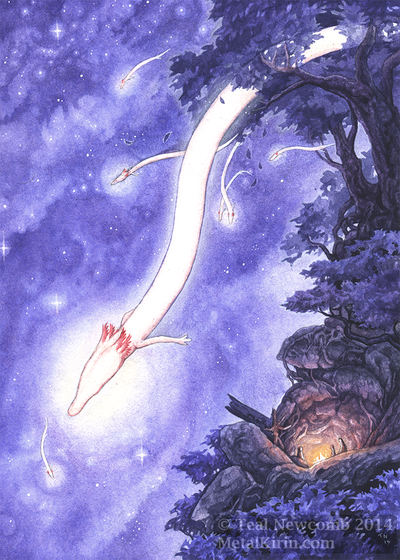 Original Fantasy Painting: Good Omen