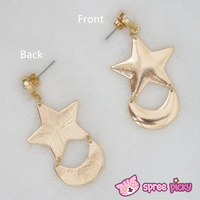 Cosplay Anime Sailor Moon Crystal Moon and Star Earring SP141001 - Thumbnail 2