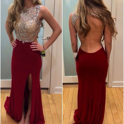 Sexy red prom dress, long prom dress, prom dress 2016, online prom dress,pd380079