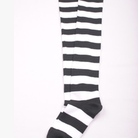 Japanese sweet stripes stockings - Thumbnail 2
