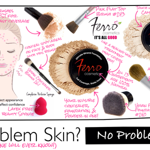 Ultimate Coverage- Foundation and Brush Set for Acne, Rosacea, and pigmentation - Thumbnail 3