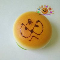 Jumbo Emoticon/Face Hamburger Squishy Charms - Thumbnail 1