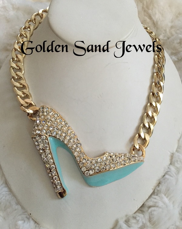 Stiletto heel necklace