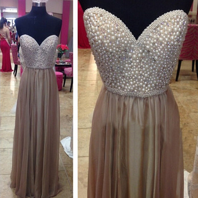 Brown prom dress, long prom dress, cheap prom dress, chiffon prom dress, dresses for prom, bd14308