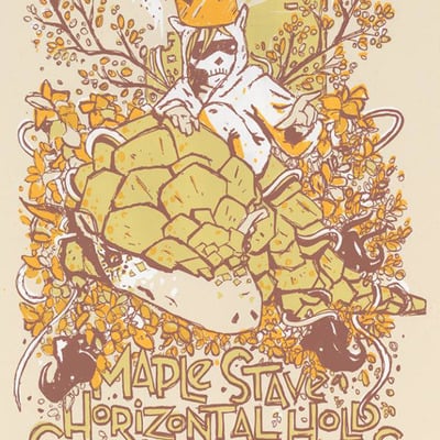 Maple stave, horizontal hold, durham, 2015