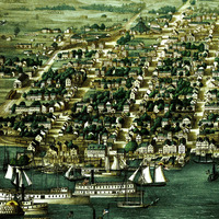 Alexandria, Virginia in 1863 - Bird's Eye View Map, Aerial, Panorama, Vintage, Antique, Reproduction, Giclée, History, Fine Art, Wall Art - Thumbnail 2