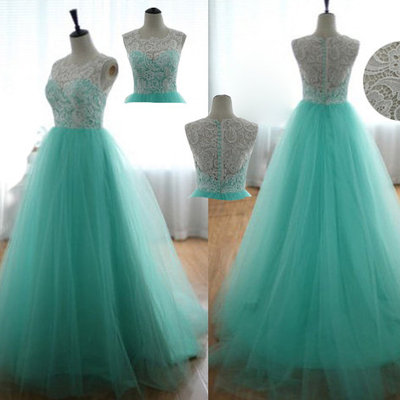 Fantastic blue tulle dresses, tulle lace prom dresses, blue tulle graduation dress, turquoise sweetheart prom dress, lace prom dress,pd380040
