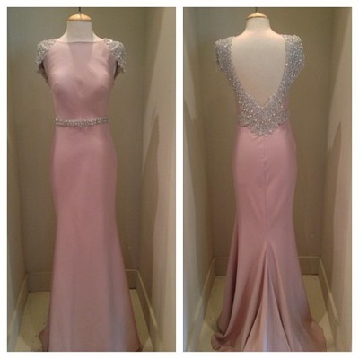 Long pink prom dresses,o-neck prom dresses,prom dresses 2016,long evening dresses,long wedding dresses,wedding gown,pd380031