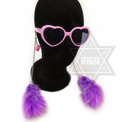 Fluffy sweet sunglasses