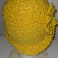 Flower Crochet Baby Beanie Hat  - Thumbnail 1