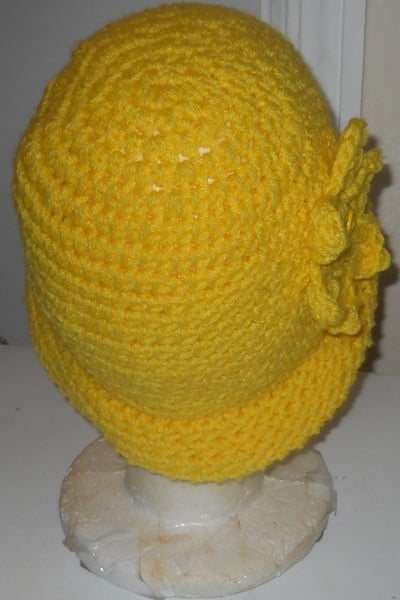Flower Crochet Beanie Hat 
