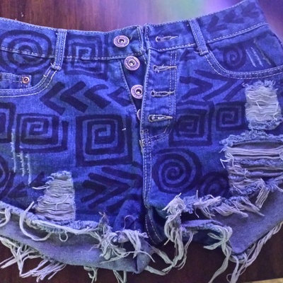 Tribal high waist shorts