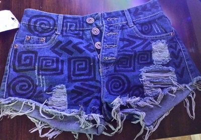 Tribal High Waist Shorts
