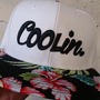Coolin. White/Black Floral Snapback-1