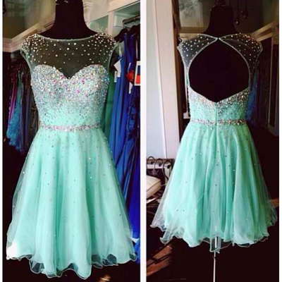 Short prom dress,green prom dresses,short homecoming dresses,homecoming dresses 2015,a-line evening gowns,beading prom gowns,bridal gowns,pd380026