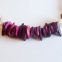 Purple Red Stone Howlite Necklace NL0707-2