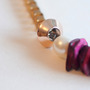 Purple Red Stone Howlite Necklace NL0707-3
