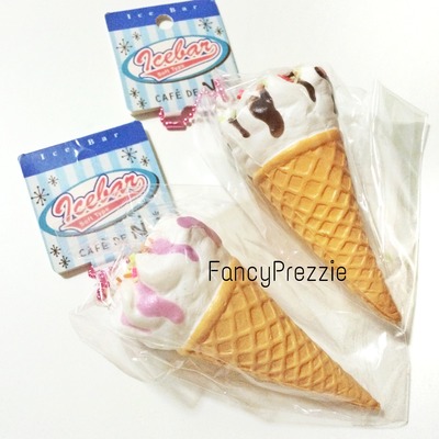 Rare cafe de n ice cream cone squishy 