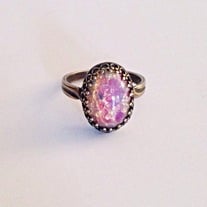 Vintage Harlequin Opal Ring