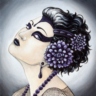 Artemisia - original 8x8" painting - Thumbnail 5