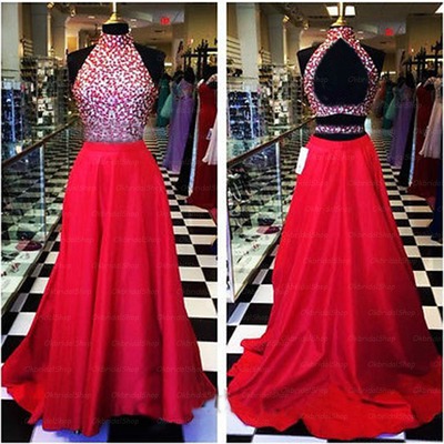 Red prom dress, long prom dress, 2018 prom dress, backless prom dress, custom prom dress, bd14313
